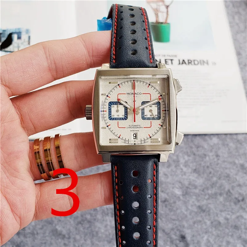

Hot top casual fashion business men's watch brand luxury Guy unique creative rubber strap steel strap mechanical watch Reloj