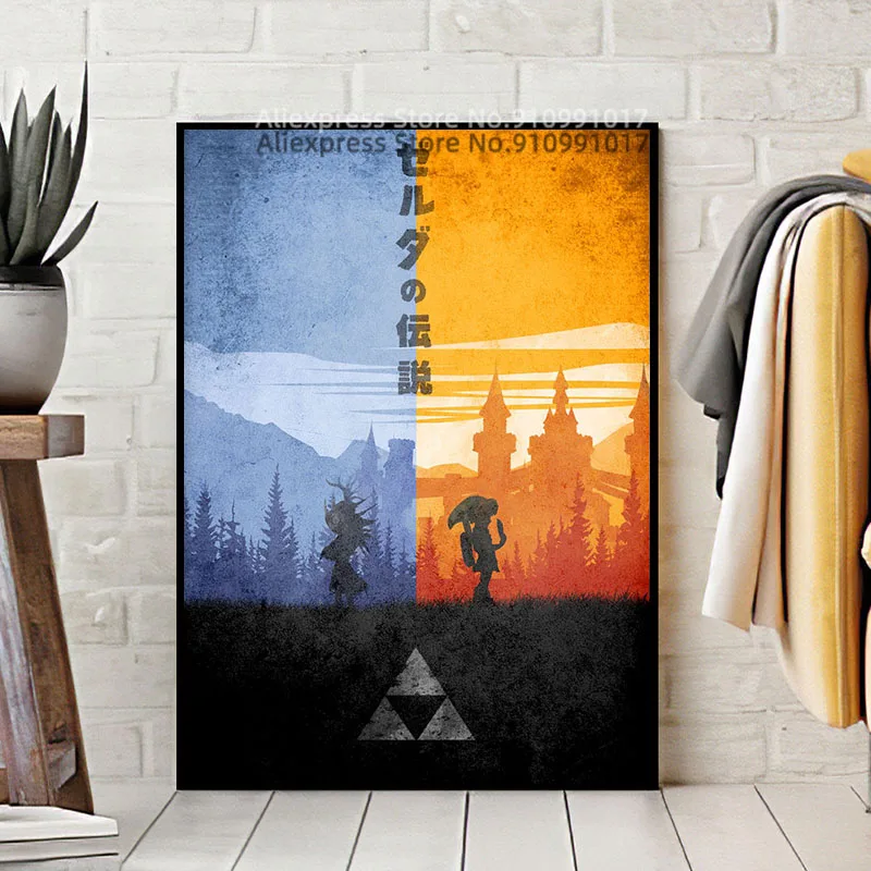 Плакат с изображением маски маджора из игры Zelda постер для классических игр