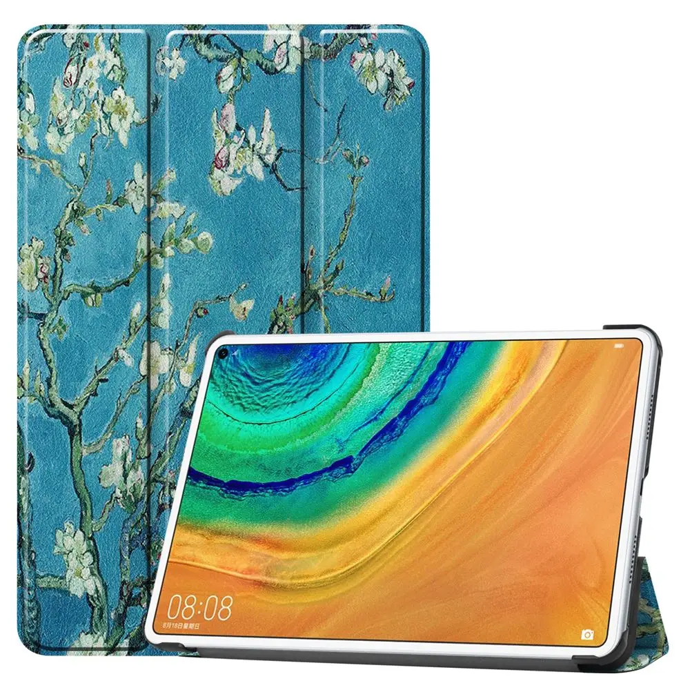 Чехол для huawei MatePad Pro 10 8 дюймов трехкратный защита от царапин цветной рисунок