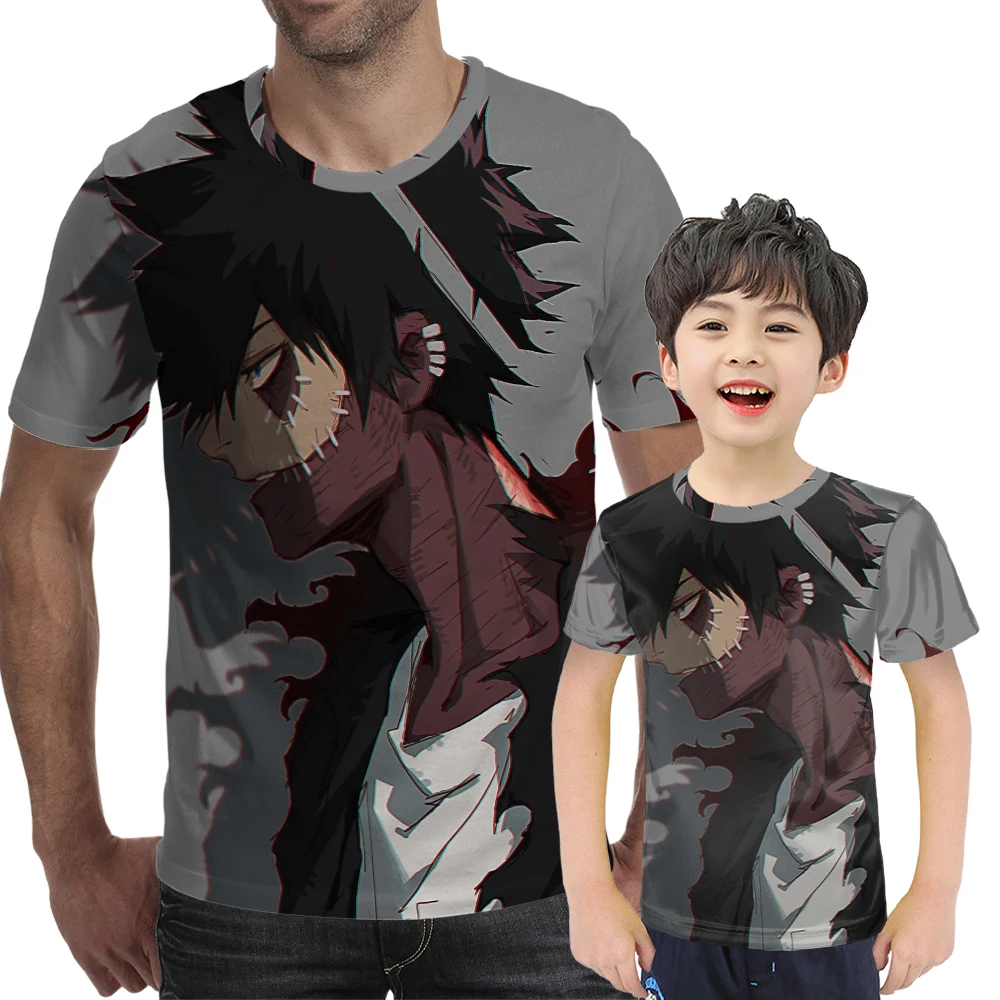 

Anime T-shirt Men Hip Hop Tokyo Ghoul Half face Kaneki Ken 3d print New style Fashion Short Sleeve Black Tshirts Summer tops