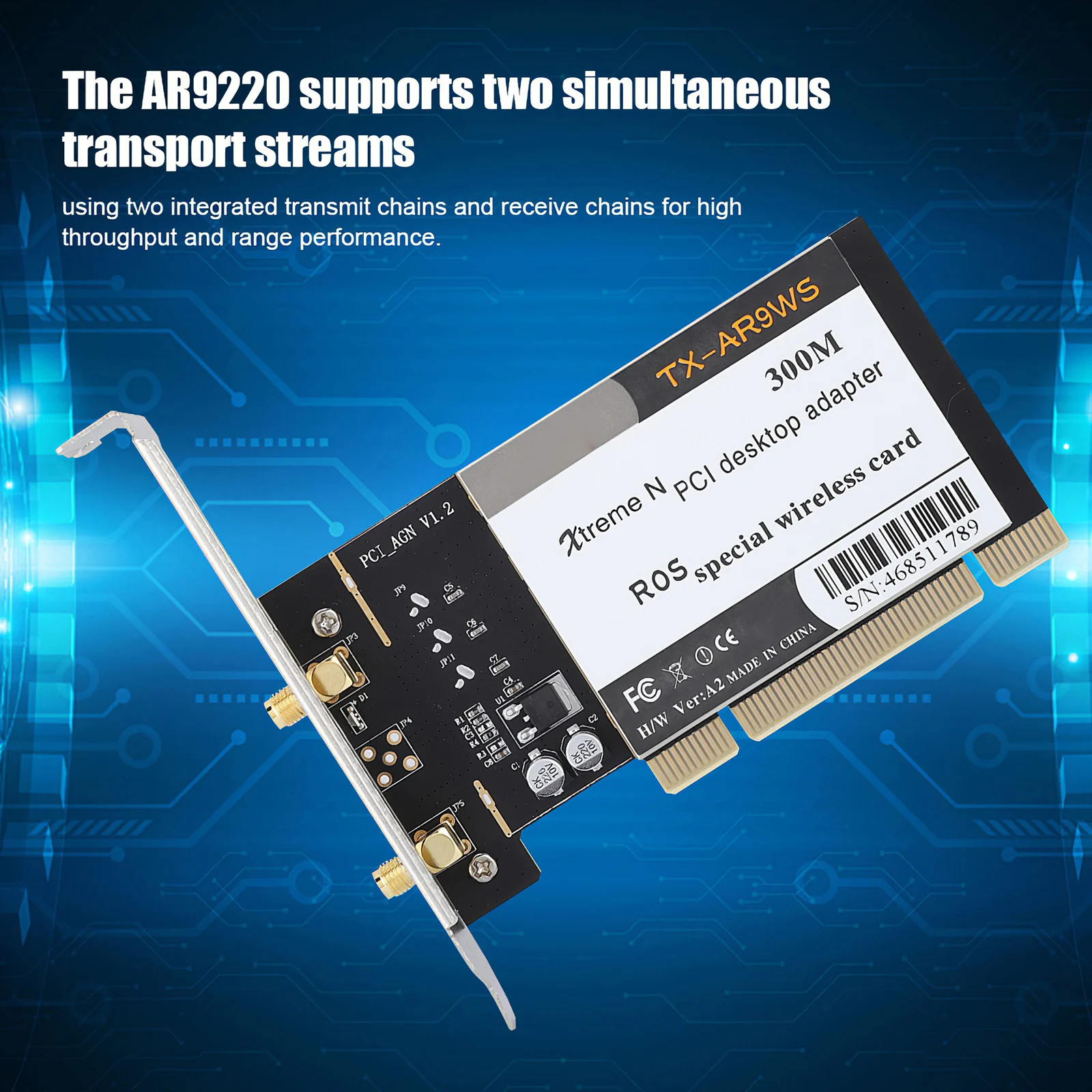 

AR9220 300 м двухдиапазонный 5G для рабочего стола, Беспроводной сетевые карты для Atheros AR9220 Вай-Фай адаптер Беспроводной сетевая карта PCI сети