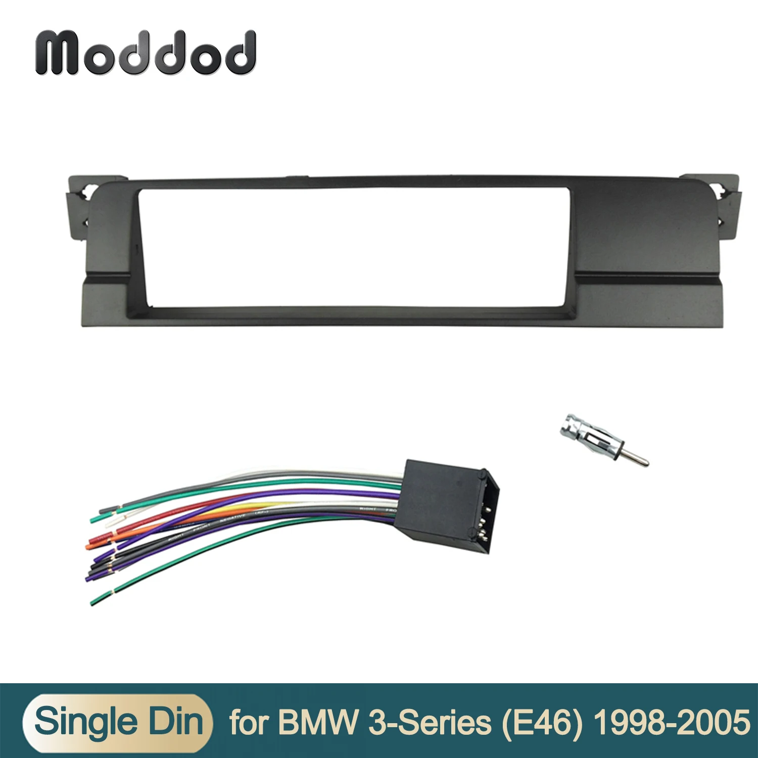 Облицовка One Din для BMW 3 серии E46 комплект приборной панели с радио CD DVD стерео