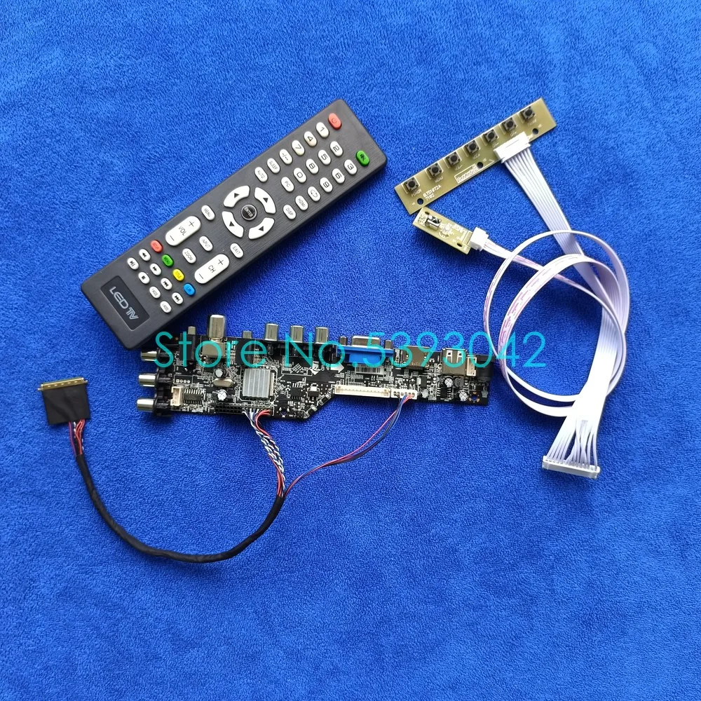 Подходит для LP140WH1 (TL)(C1)/(TL)(C2)/(TL)(C3)/(TL)(C5)/(TL)(C6) LVDS 40Pin screen 1366*768 DVB C VGA USB 3663 контроллер card