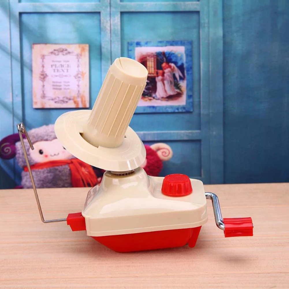 

Plastic Yarn/Wool/String/Fiber Ball Winder Small Household Hand Operated Needle Craft Tool for Crocheting Knitting Yarn Storage