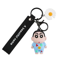 cartoon crayon shin chan model pendant creative car key chain couple bag keychain small gift