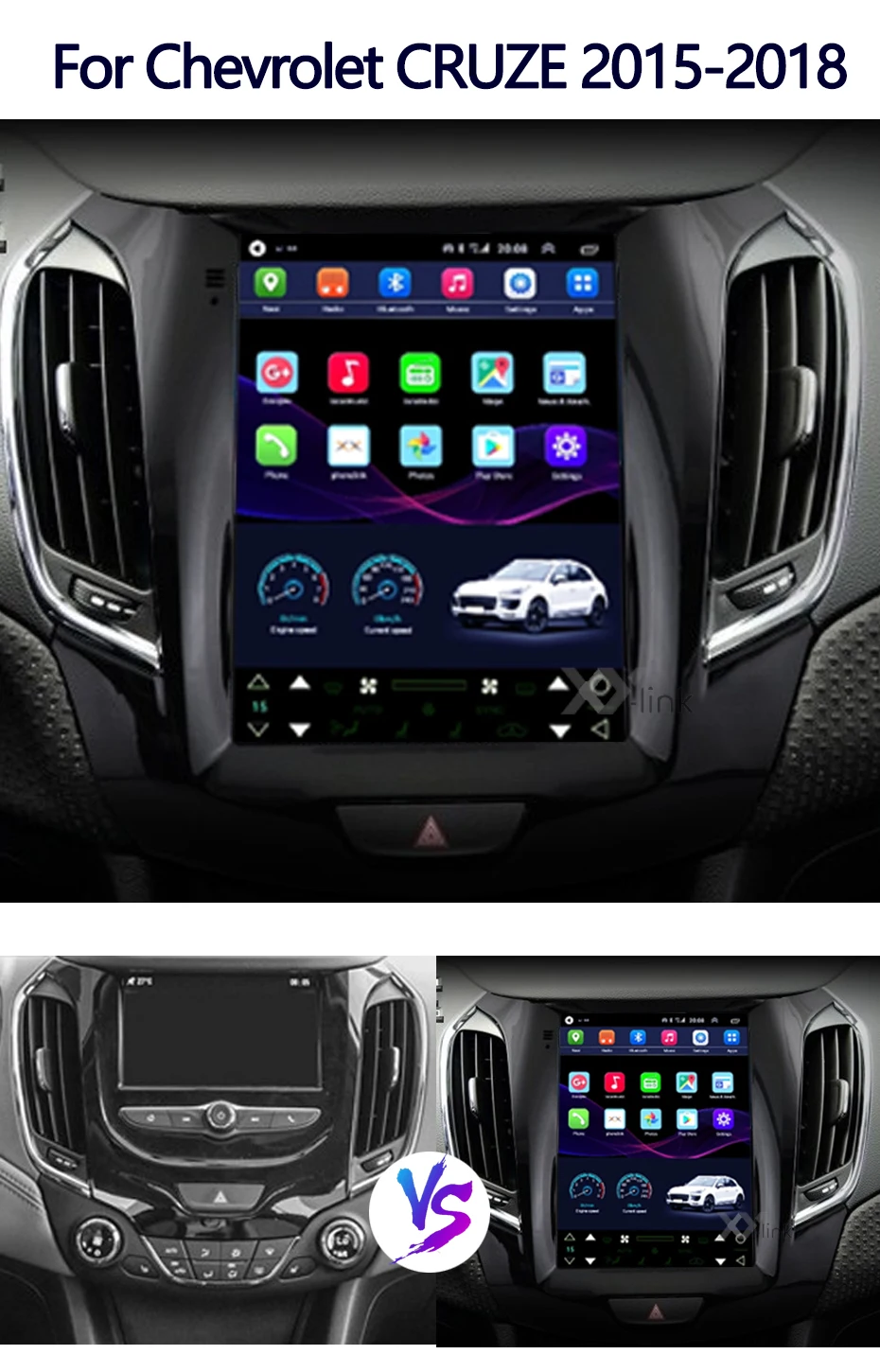 Автомагнитола Tesla Style мультимедийный проигрыватель на Android 9 7 с экраном 10 0 дюйма и