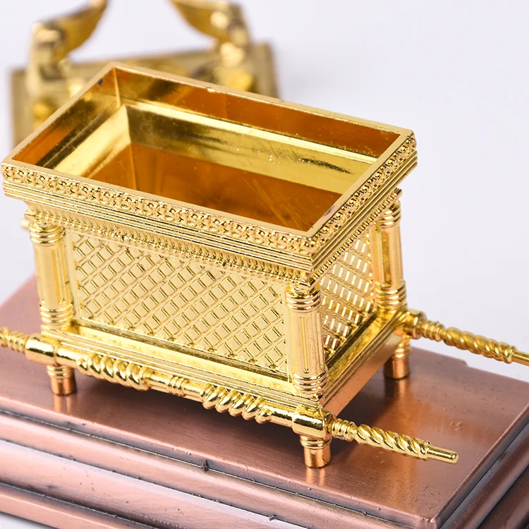

new Israel Judaism Alloy Ark Home Classical Decoration Christian Supplies Party Gift Gold Lamp Table Ark Of The Covenant