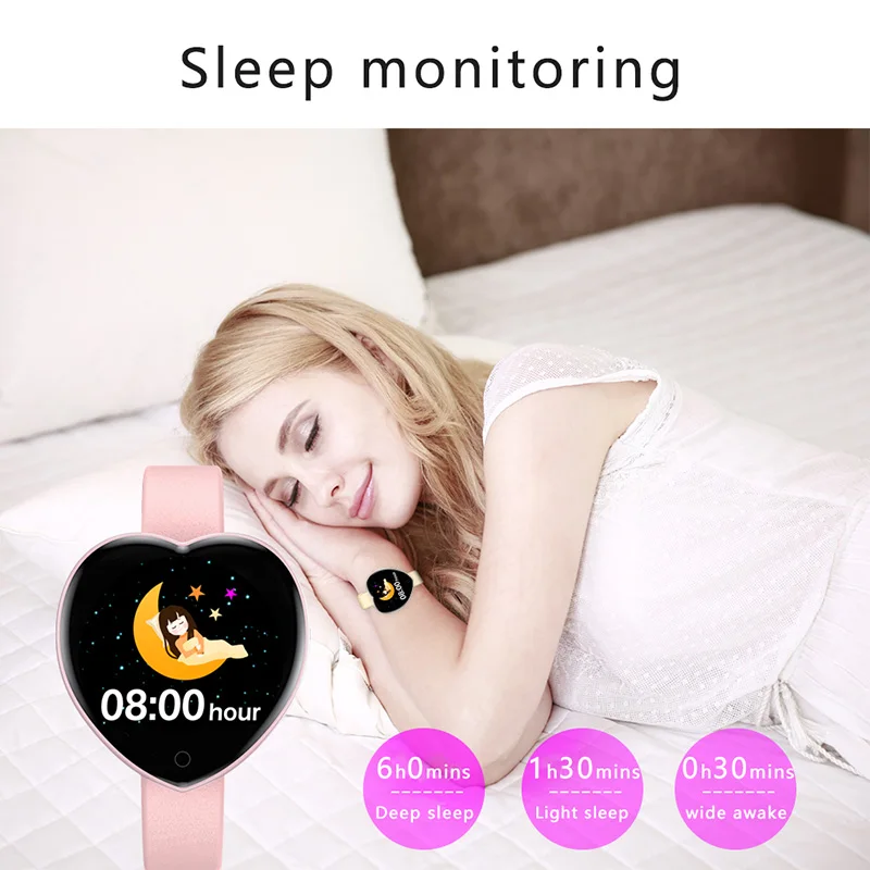 

Women Smart Watch Real-time Weather Forecast Activity Tracker Heart Rate Monitor Sports Ladies Smart Watch Men For Android IOS