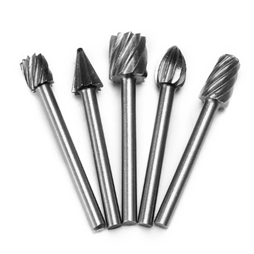 

10pcs Titanium Dremel Routing Wood Rotary Milling Rotary File Cutter Woodworking Carving Carved Knife Cutter Tools