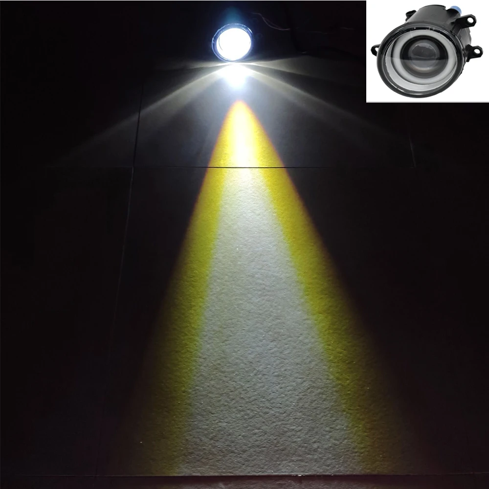 

2pcs LED Fog Lights + Angel eye For Toyota Venza 2009 2010 2011 2012 For Toyota Land Cruiser Prado FJ150 2010-2014