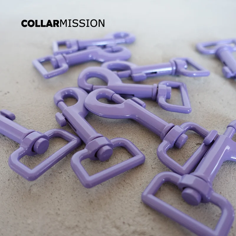 Металлический Карабин фиолетового цвета для выпечки зажим собаки прочный и