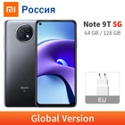Глобальная версия Xiaomi Redmi Note 9T 4 Гб 128 ГБ64 Гб МТК Dimensity 800U 5G мобильный телефон NFC 5000 мАч батарея 6,53 