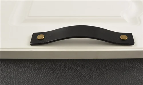 96 мм 128 современная простая модная дверная ручка для шкафа 5 &quotкоричневая кожаная