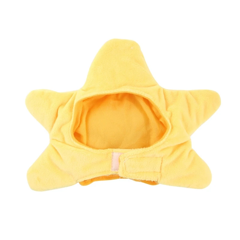 Pet Costume Party Cosplay Dress Accessories Unique Yellow Starfish Hat for Cats and Small Sized Dogs Puppy M68E | - Фото №1