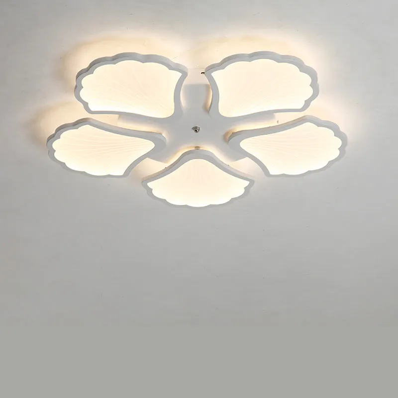 Светодиодная люстра современная лампа для гостиной спальни кухни белый блеск