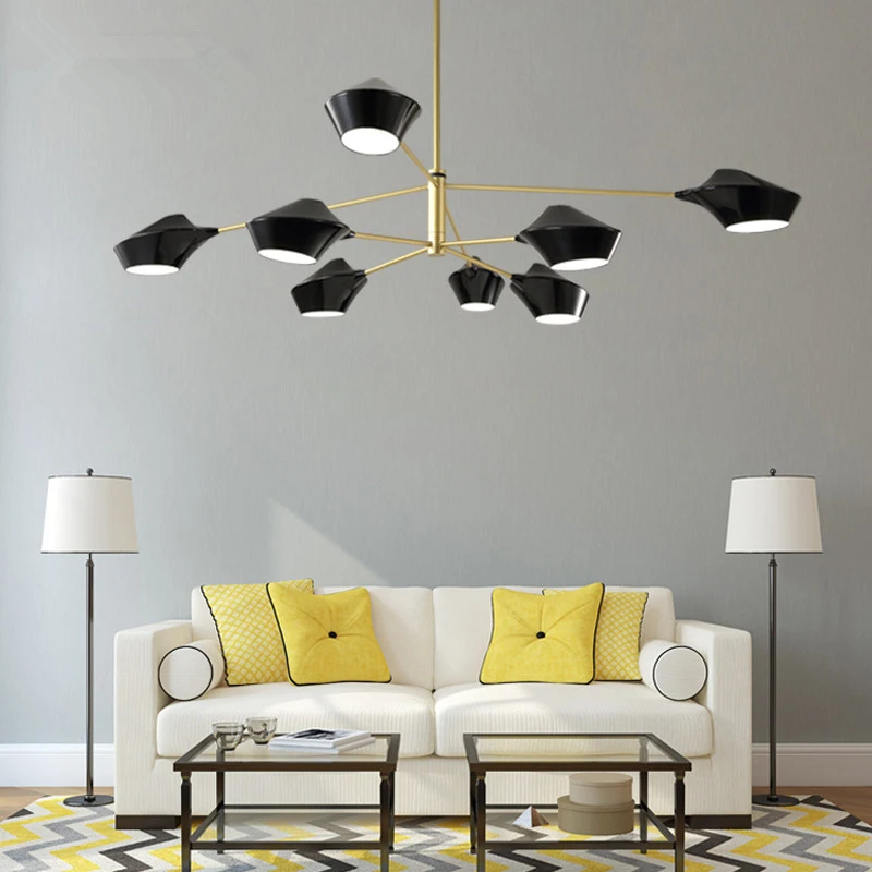 Kopen Nordic Stijl Licht Hal Moderne Minimalistische Woonkamer Lichten Atmosferische Restaurant Kroonluchter Smeedijzeren Bar Thuis Lampen