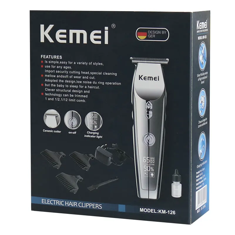 

Original professional barber shop hair trimmer for men 3 speed beard trimmer powerful hair clipper grooming hair cut LCD display