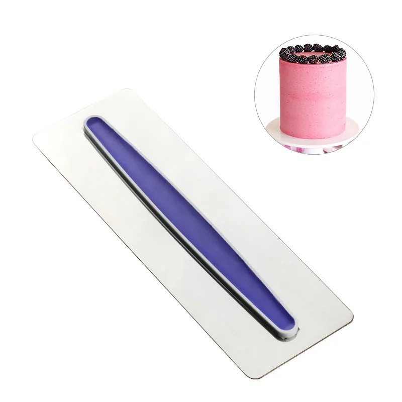 

Pastry Icing Comb Stainless Steel Cake Scrapers Fondant Spatulas Smoother Baking Mold Plastic Baking DIY Decorating Tools