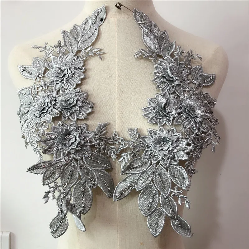 5 пар 3D цветная аппликация вышитый цветок с пришитым на патч одежда ярким