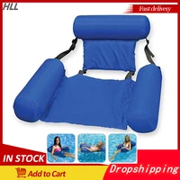 pvc summer inflatable foldable floating row swimming pool water hammock air mattresses bed beach water sports lounger chair hot