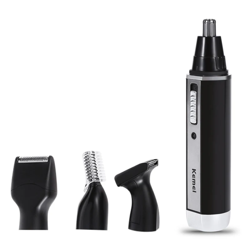 4 в 1 перезаряжаемый электрический триммер для носа волос бороды бровей ушной