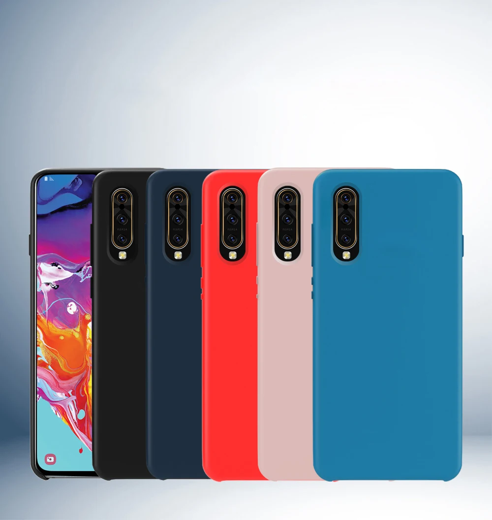 Для samsung A70 A50 A10 A20 чехол-накладка из мягкого жидкого силикона для samsung Galaxy A8 A6 PLUS A9 A7 противоударный чехол-накладка