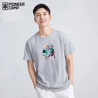 pioneer camp mens t shirt colorful printed 100 cotton casual oversized summer men clothing atk01105234h