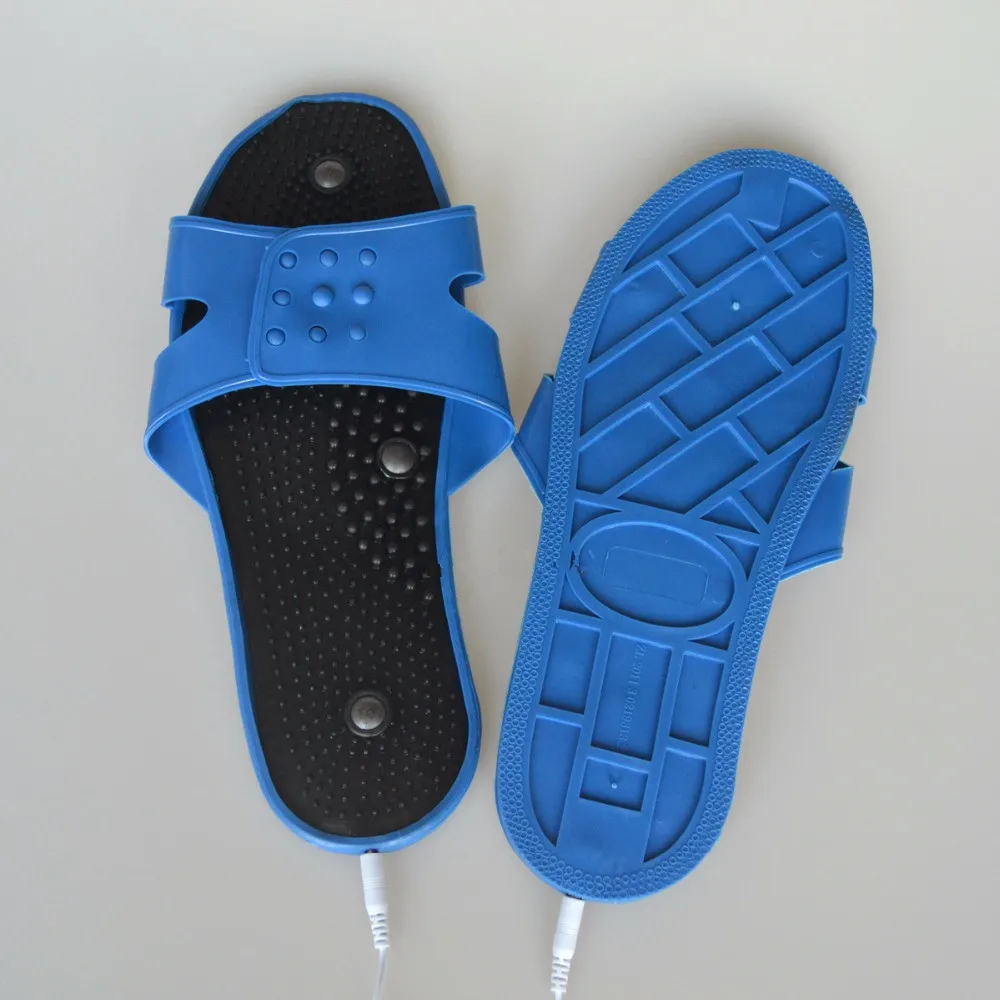 1 пара Резиновые массажные тапочки электрод физиотерапия Акупунктура