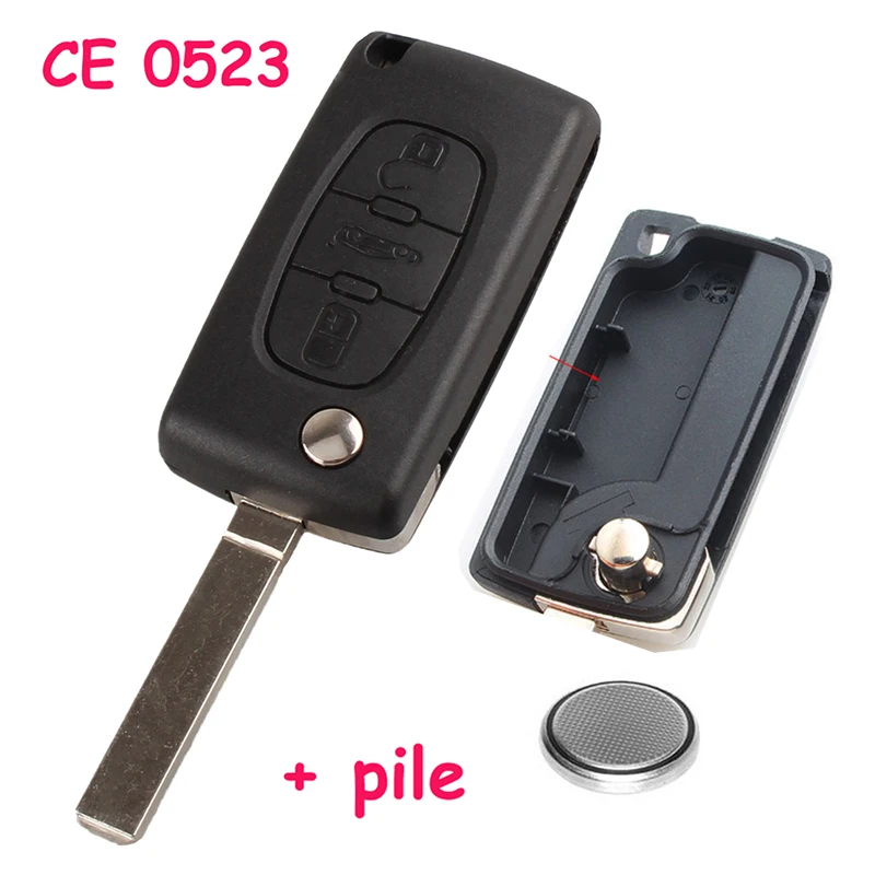 3 автомобильный ключ с кнопкой корпус дистанционного управления складной Авто