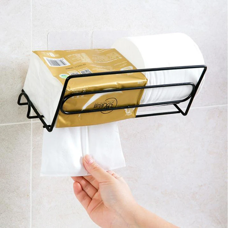 Kitchen Racks Cling Film Storage Rack Iron Refrigerator Side Wall Multifunctional Toilet Paper Towel Roll Holder | Дом и сад