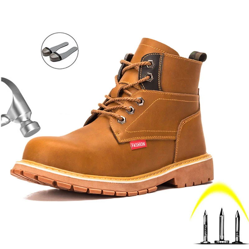 Мужские безопасные рабочие ботинки Martin размера плюс Нескользящие износостойкие