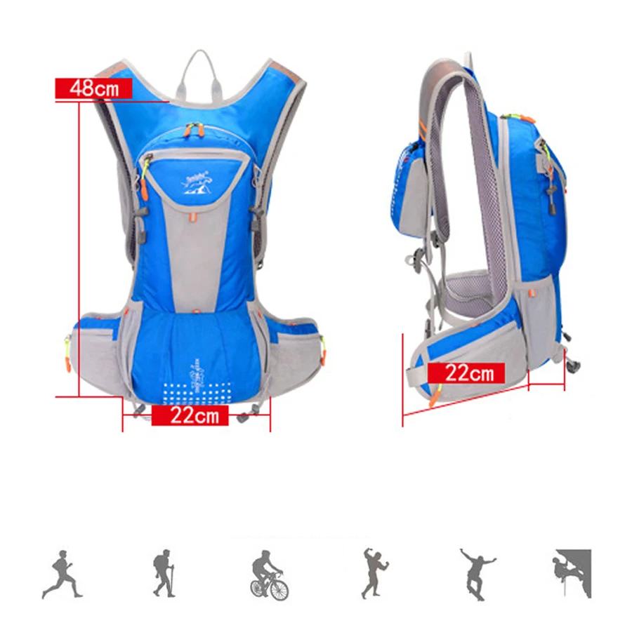 NEWBOLER открытый спортивный рюкзак для велоспорта 18L велосипедный мешок MTB дорожный велосипед гидратация Enquipment дышащая сумка для верховой езды