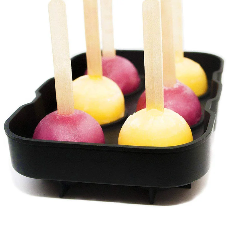 

Silicone 6 Cell Ice Ball Mold Cube Trays Whiskey Ice Ball Maker For Kitchen Party Bar Simple Homemade Ice Cream Mold Container