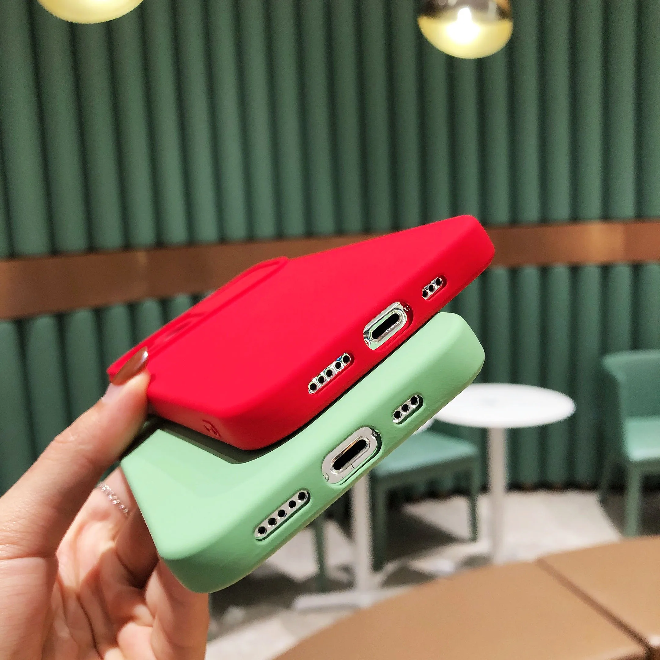 

Slide Camera Liquid Silicone Case For iPhone 11 Case Soft Cover For iPhone 12 Pro Max 11 Pro XS Max X XR 7 8 Plus Case Cover