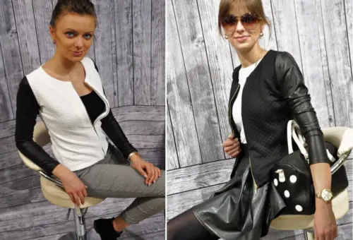 Новая весенняя и осенняя Женская Стеганая куртка из искусственной кожи с круглым