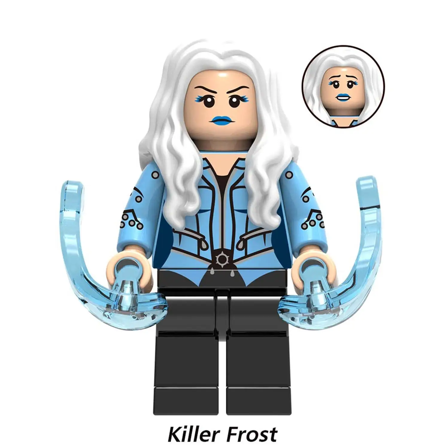 Killer Frost Один супер герой X0227 Бейн Риддлер фигурка чучела Джокер яд плюща Пингвин Btgirl красный капюшон наборы Buidling блоки кирпичные игрушки - Цвет: Killer Frost