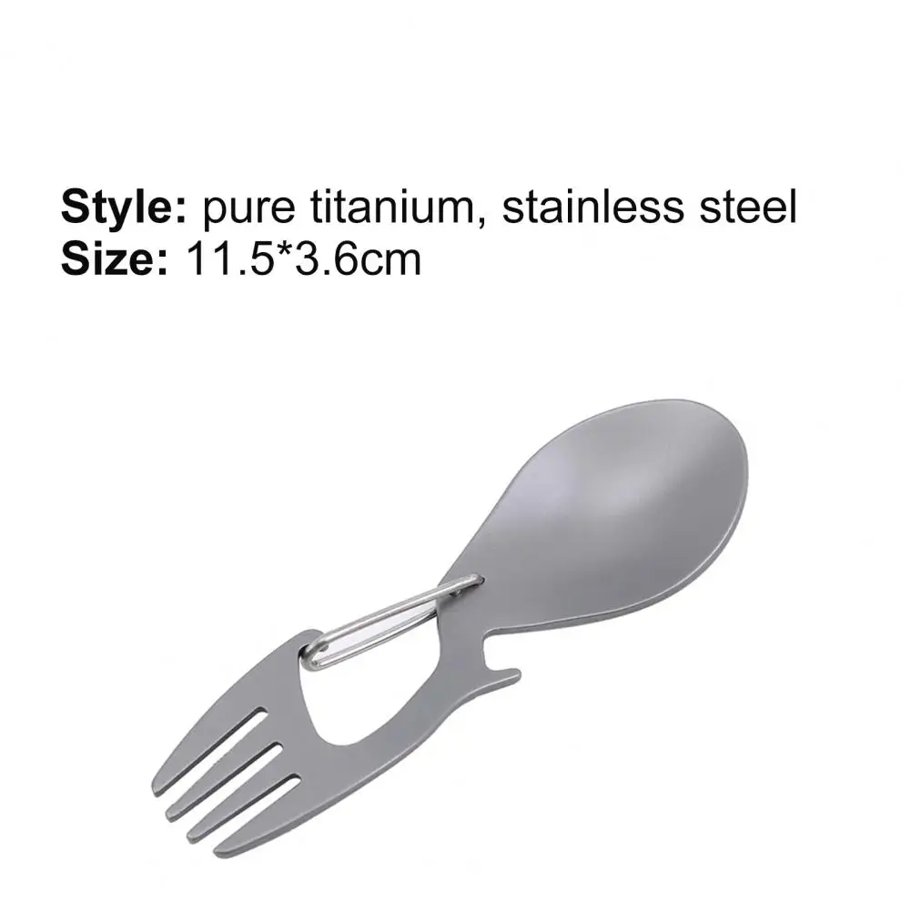 

Fork Spoon Portable Multifunctional Mini Camping Tableware Spoon Bottle Opener for Outdoors Fork Spoon