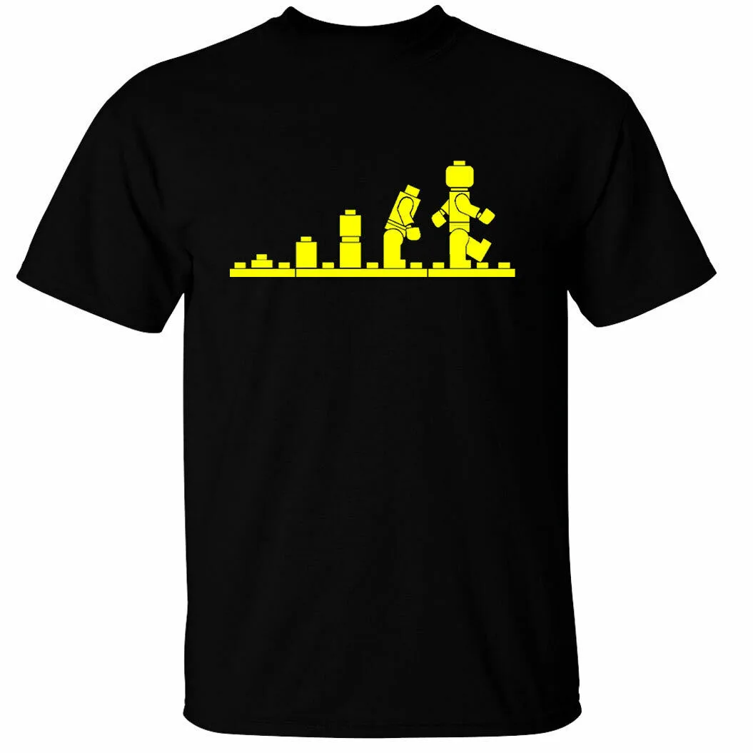 Мужская и женская футболка с коротким рукавом Evolution Of Lego|Мужские футболки| |