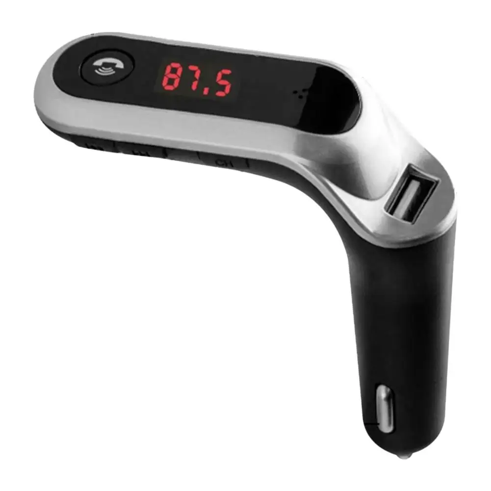 

S7 Car Hands-Free Wireless Bluetooths Mp3 Call Music Player FM Transmitter Cigaret Lighter Type Radio Car Kit USB Charger