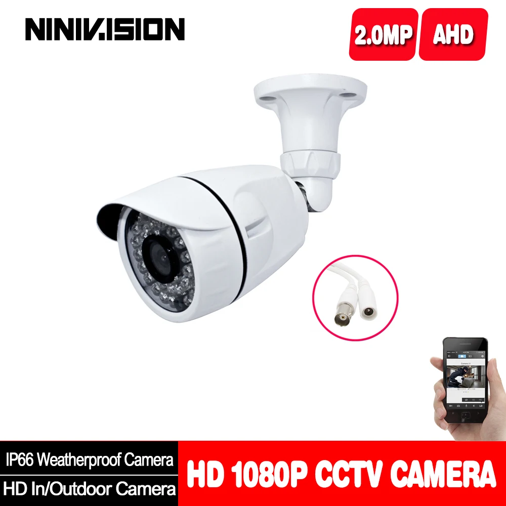 Инфракрасная камера видеонаблюдения NINIVISION HD 1080P 2 Мп с высоким разрешением|Камеры