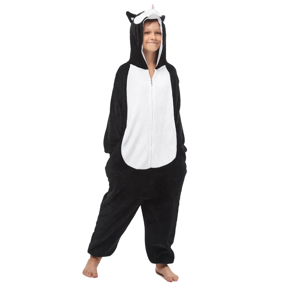 Комбинезоны для мальчиков и девочек радужные пижамы с изображением единорога