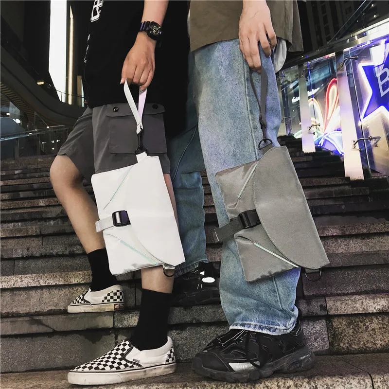 Маленькая квадратная сумка через плечо в стиле хип-хоп Женская дорожная из ткани