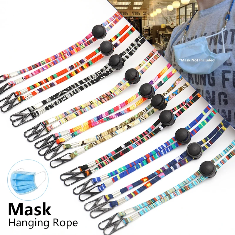 

Mask Hanging Rope Face Mask Lanyard Anti-lost Mask Holder Eyeglass Chains Adjustable Traceless Ear Hanging Rope
