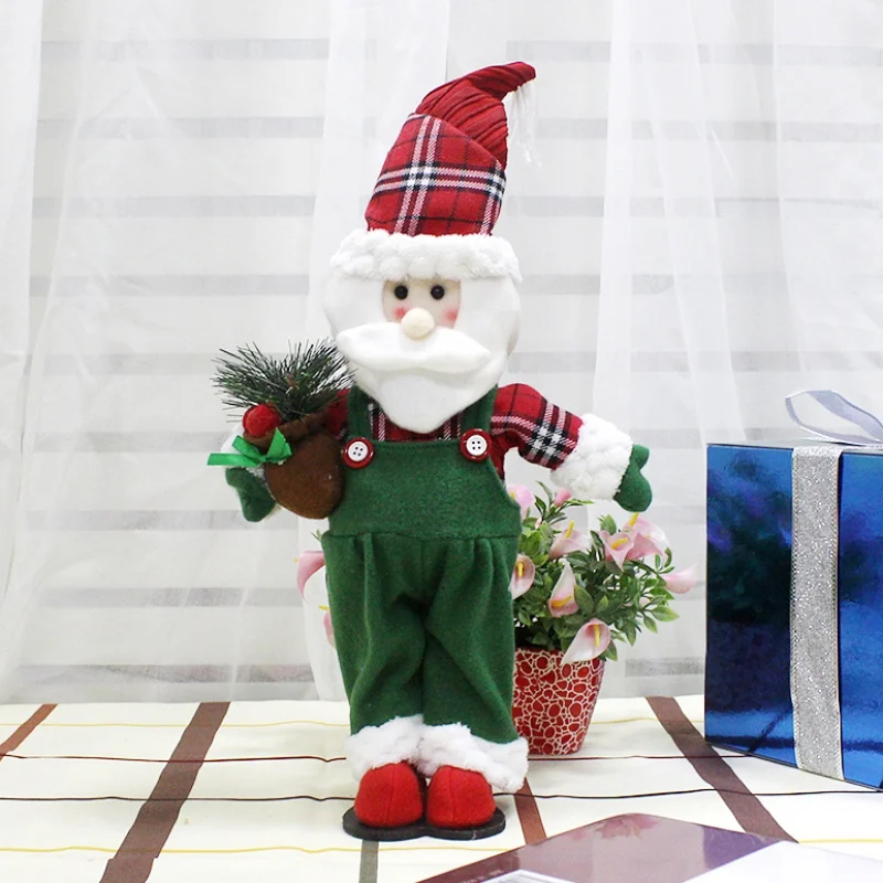 Прекрасный Рождественский Санта Клаус/снеговик куклы креативный стоящий Navidad