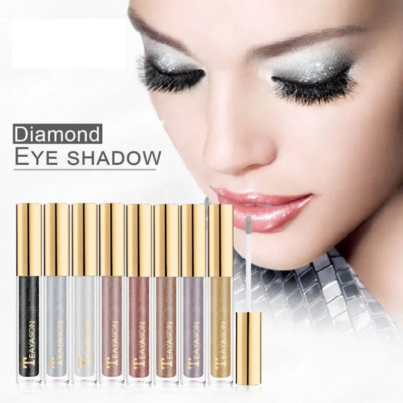 8 Colors Shiny Liquid Eyeshadow Liquid Eye Shadow Makeup Highlight Shimmer Eye Make Up Eye Cosmetic