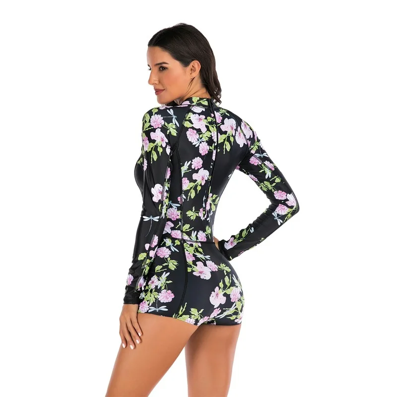 

Surfsuit sunscreen swimsuit Waist Monokini Quick Drying Swimwear Biquini Bikini Bather banador traje de surf bano Maillot debain