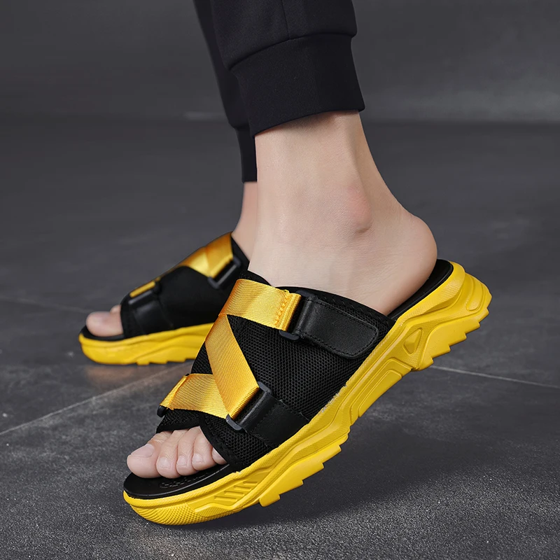 

Sandale Homme Ete Rubber Sandals Men Sandalet Erkek Sandalias Transpirables Summer Shoes Beach Sandalen Gladiators
