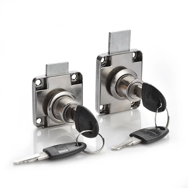 Замок на ящики для шкафа Кулачковые замки с 2 ключами и одинаковым ключом