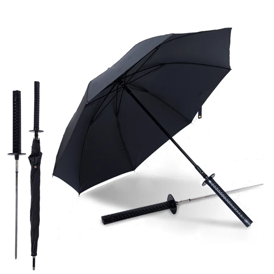 Длинный ветрозащитный зонт японский стиль ниндзя Самооборона солнце дождь