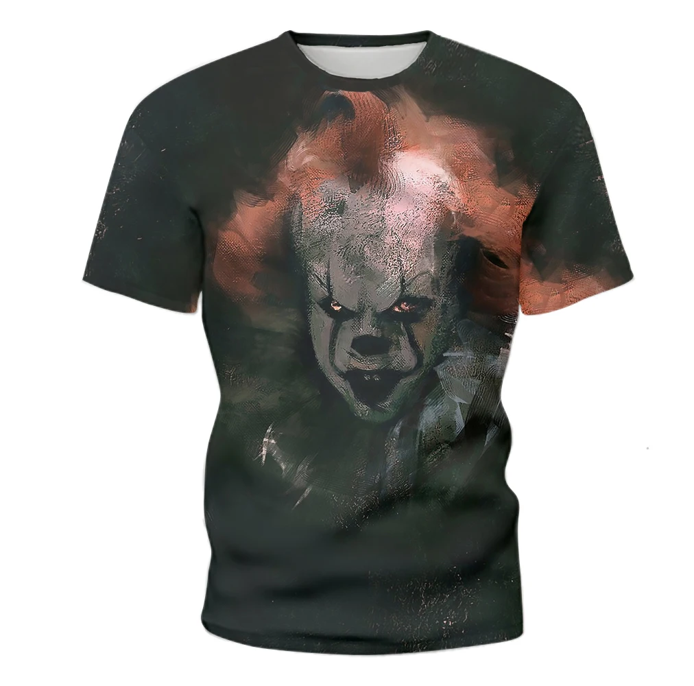 

New men's short-sleeved T-shirt digital 3D printing sportswear adult clothing and children's clothing tops ladies parent-child j